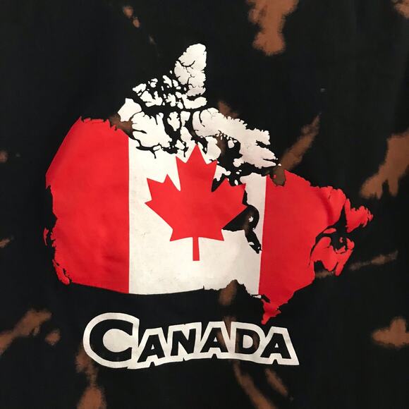 Canada bleach dyed t shirt unisex size small - Picture 3 of 4